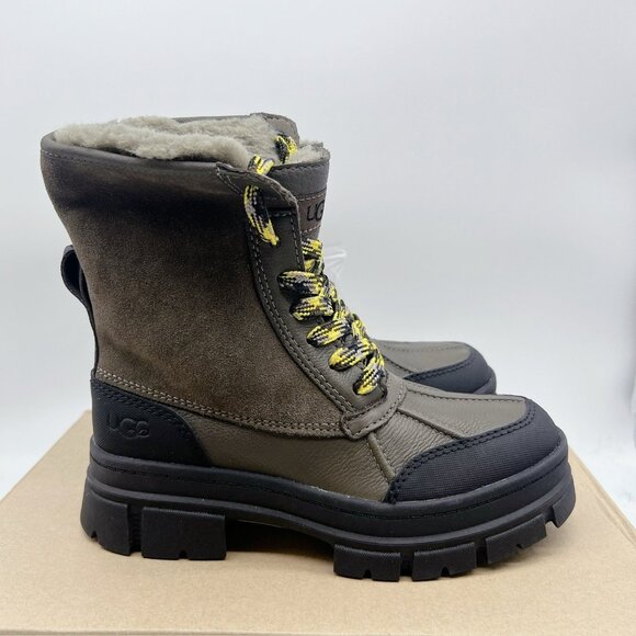 Ugg Ashton Addie Slate Platform Waterproof Combat Boots Women's US 5.5 NEW - Picture 6 of 14